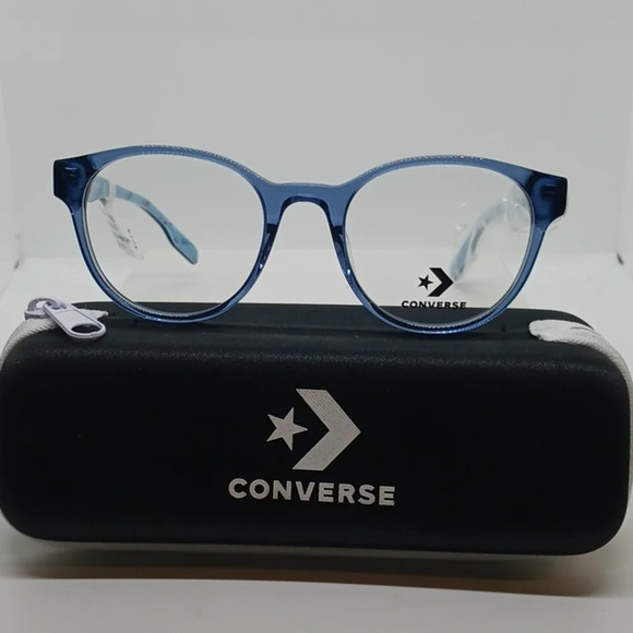NWT MEN'S CONVERSE EYEGLASS FRAMES CV5002G CRYSTAL AEGEAN STORM - Picture 1 of 4